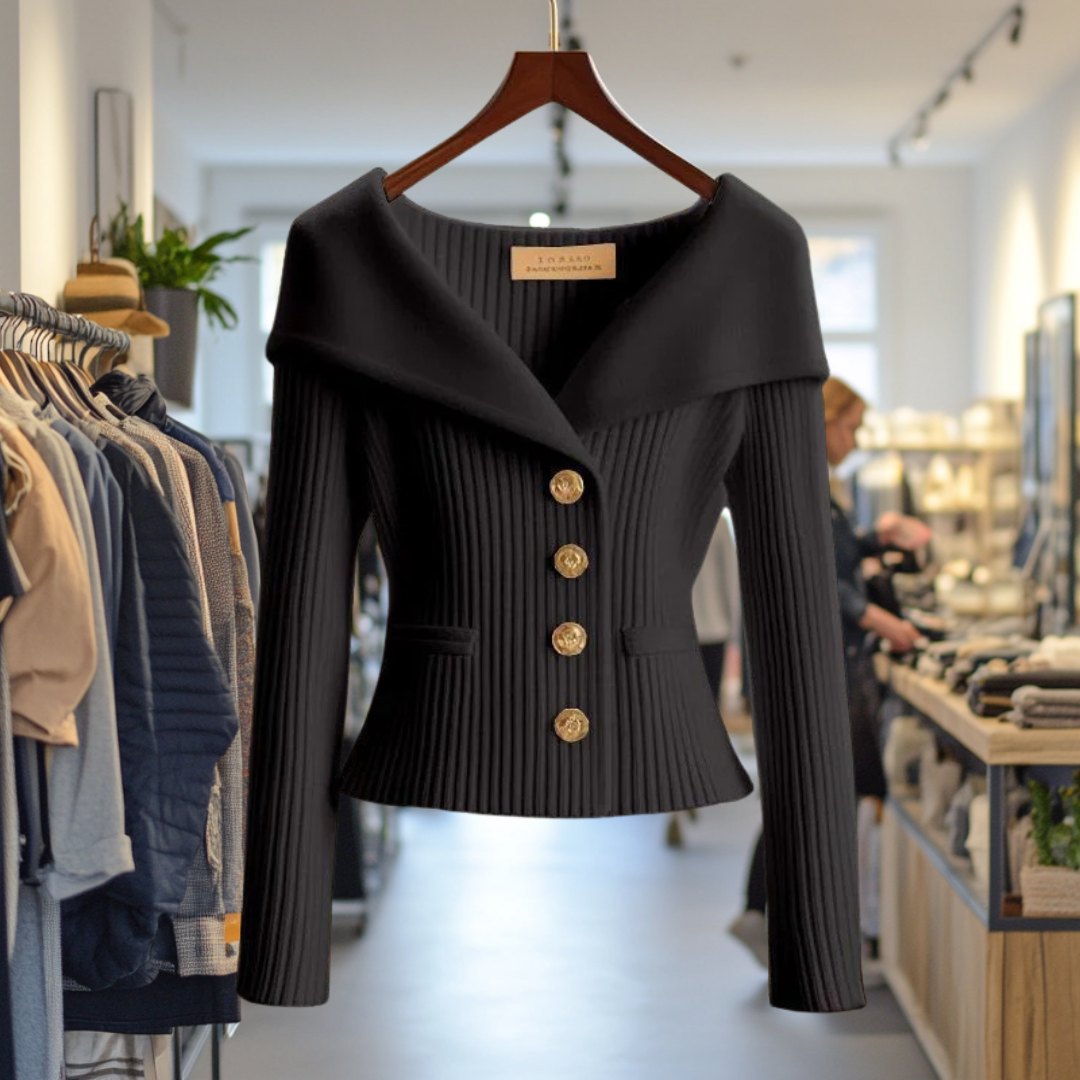 Veleda – Eleganter Damen Cardigan mit Knöpfen