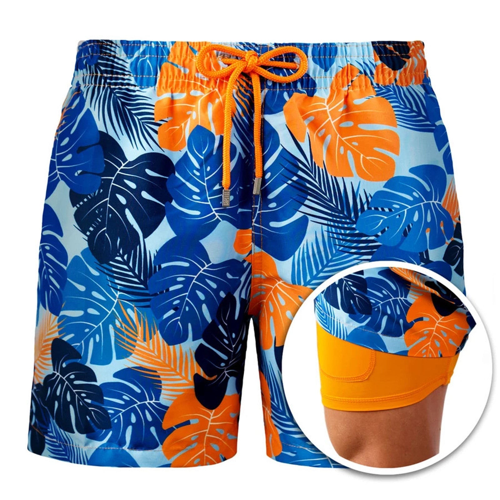 Leon – Badeshorts Herren Innenfutter Kordelzug Sommer Look