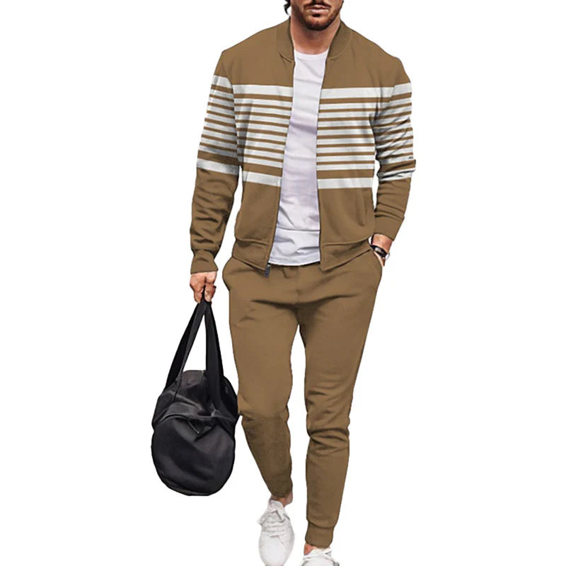 Jeron - Sportlicher Herren-Trainingsanzug aus Baumwollmix