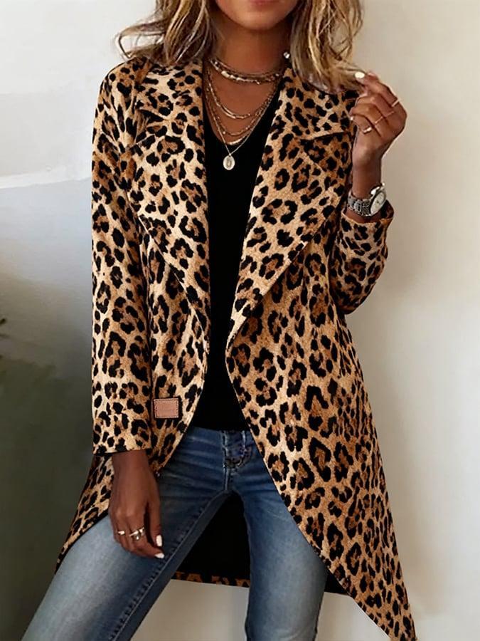 Fiorenza – Leopardenmuster Blazer für Damen