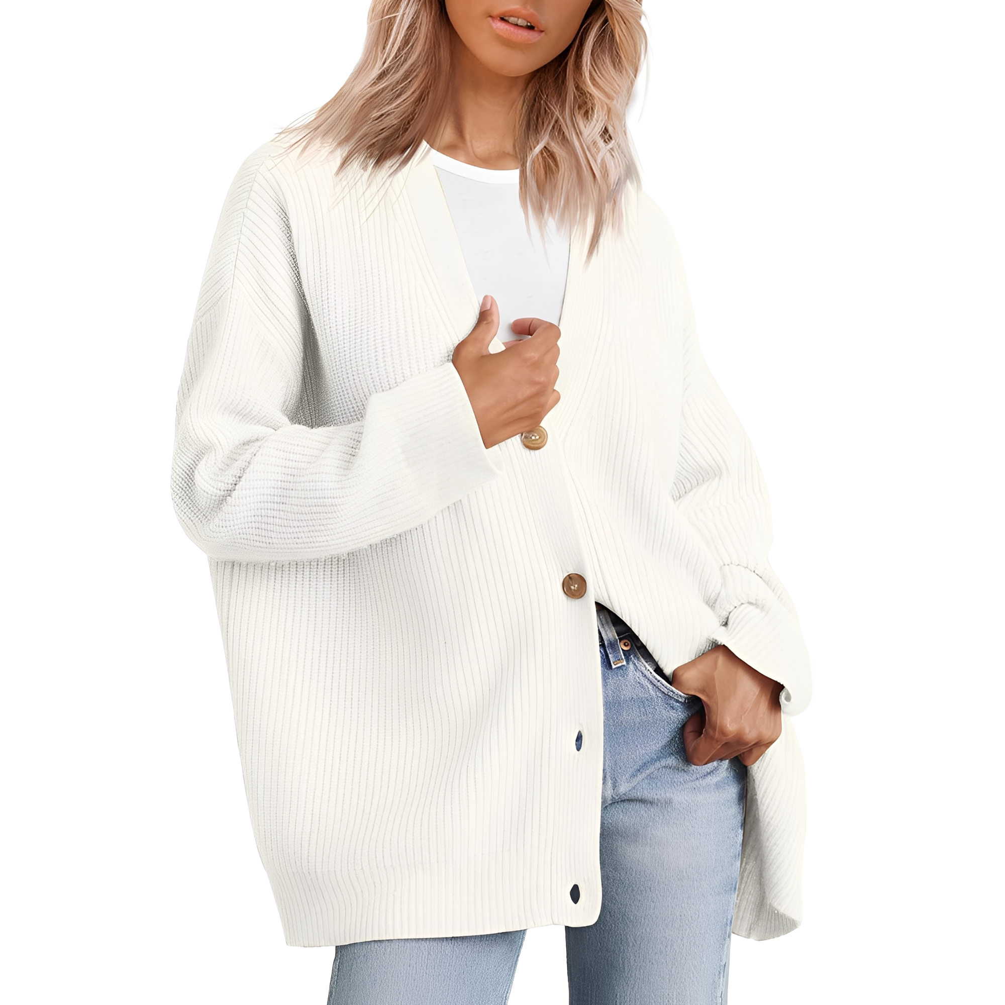 Bertha – Lockerer Oversize-Cardigan für Damen