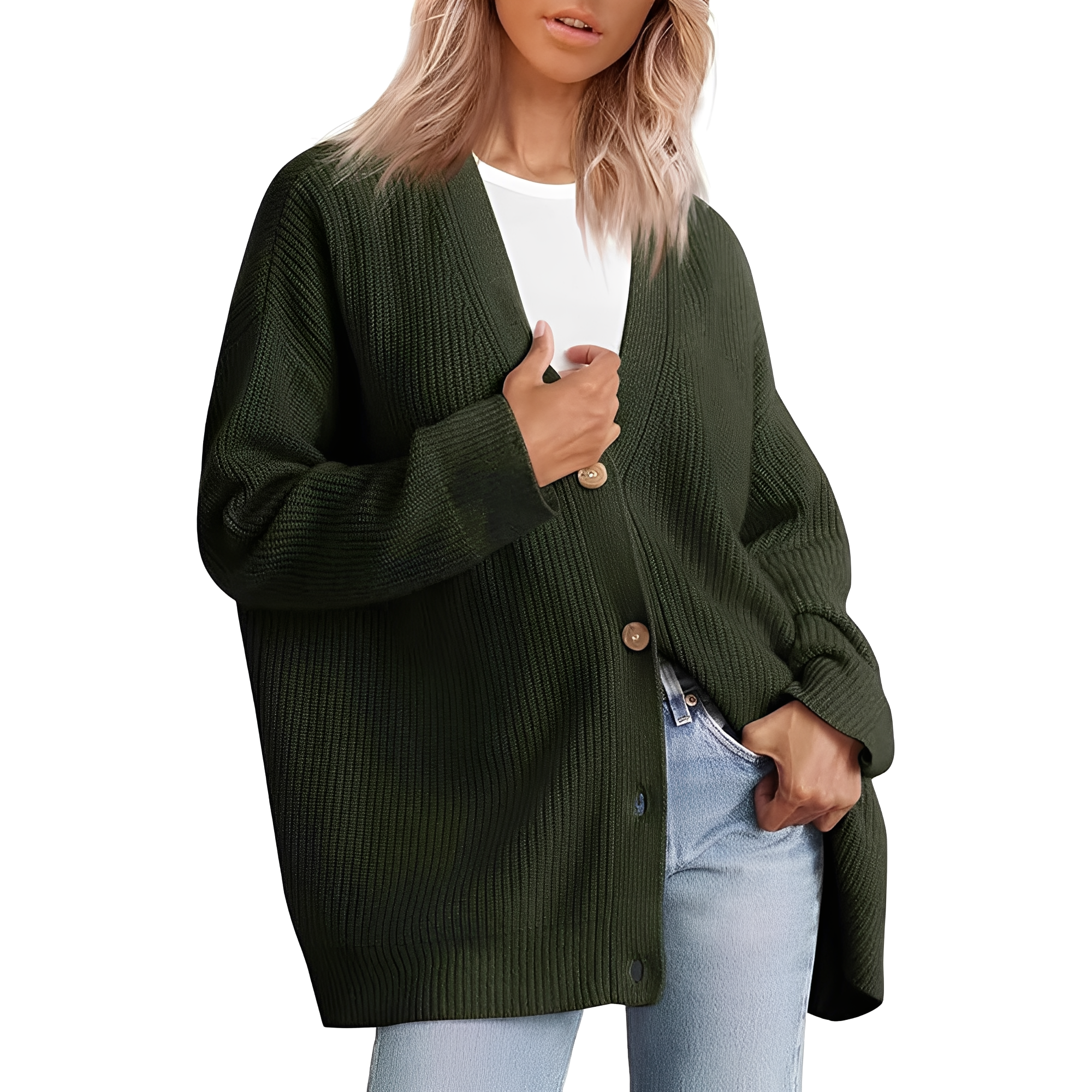 Bertha – Lockerer Oversize-Cardigan für Damen