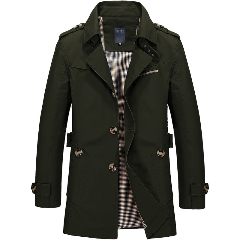 Remus - Herren Trenchcoat Klassisch Stilvoll Vielseitig Elegant
