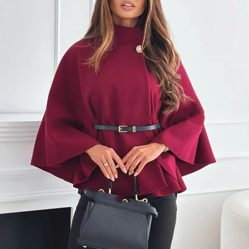 Caroline – Eleganter Oversized Cape-Mantel