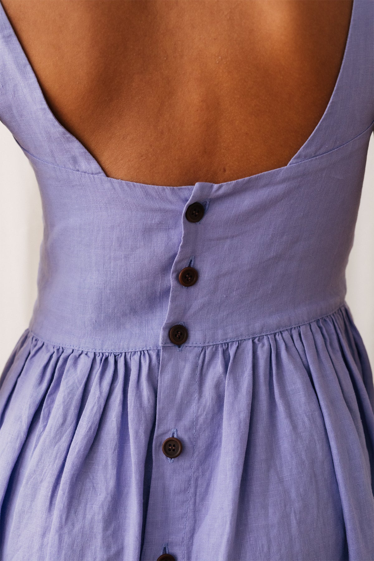 Agnieszka – Leinenkleid in Lila 2