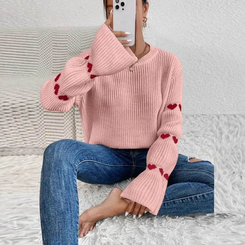 Amanda – Modischer Damen Strickpullover mit Kuscheliger Wärme Rosa