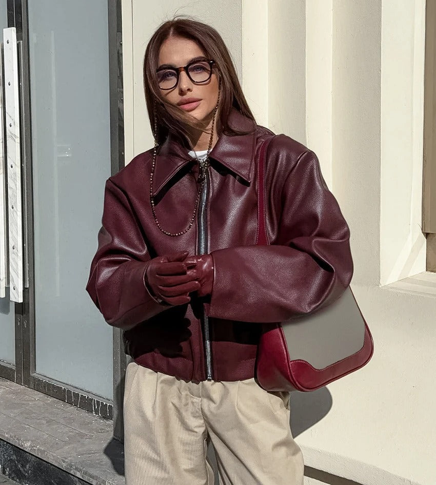 Amelie_-_Burgundy_Jacket_Rot 3