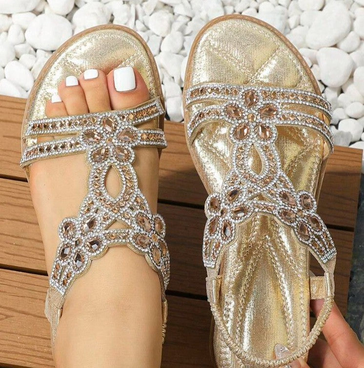Anneliese – Orthopädische Boho-Sandalen für Damen Gold