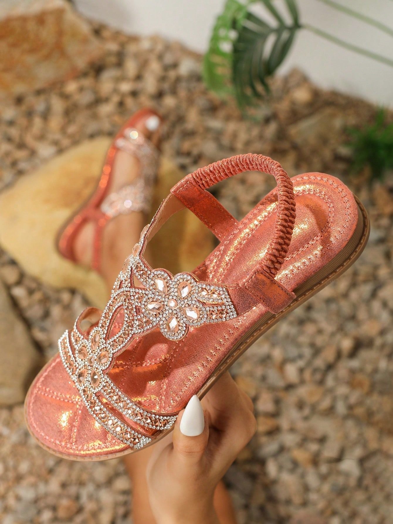 Anneliese – Orthopädische Boho-Sandalen für Damen Orange