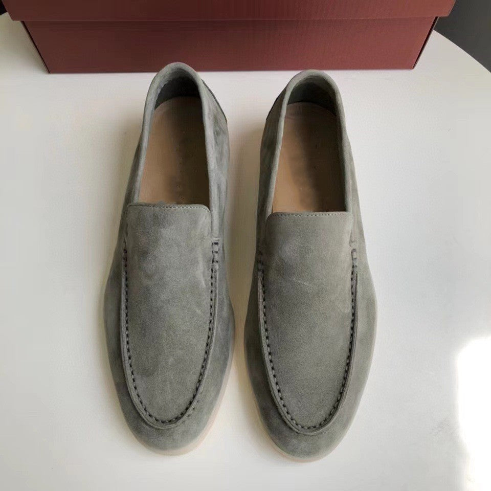 Annika – Wildleder-Loafers für Damen Grün