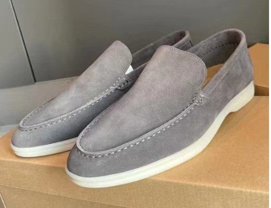 Annika – Wildleder-Loafers für Damen Grau