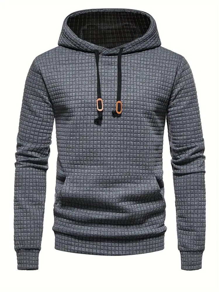 Balthasar – Bequemer Pullover Hoodie für Herren Grau