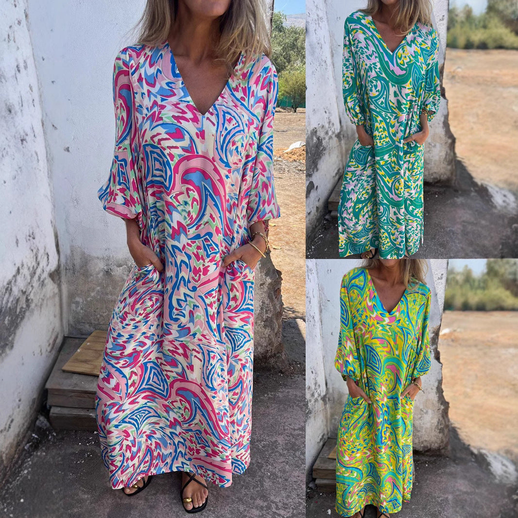 Beatrix- Damen Maxi Kleid im trendigen Boho Style