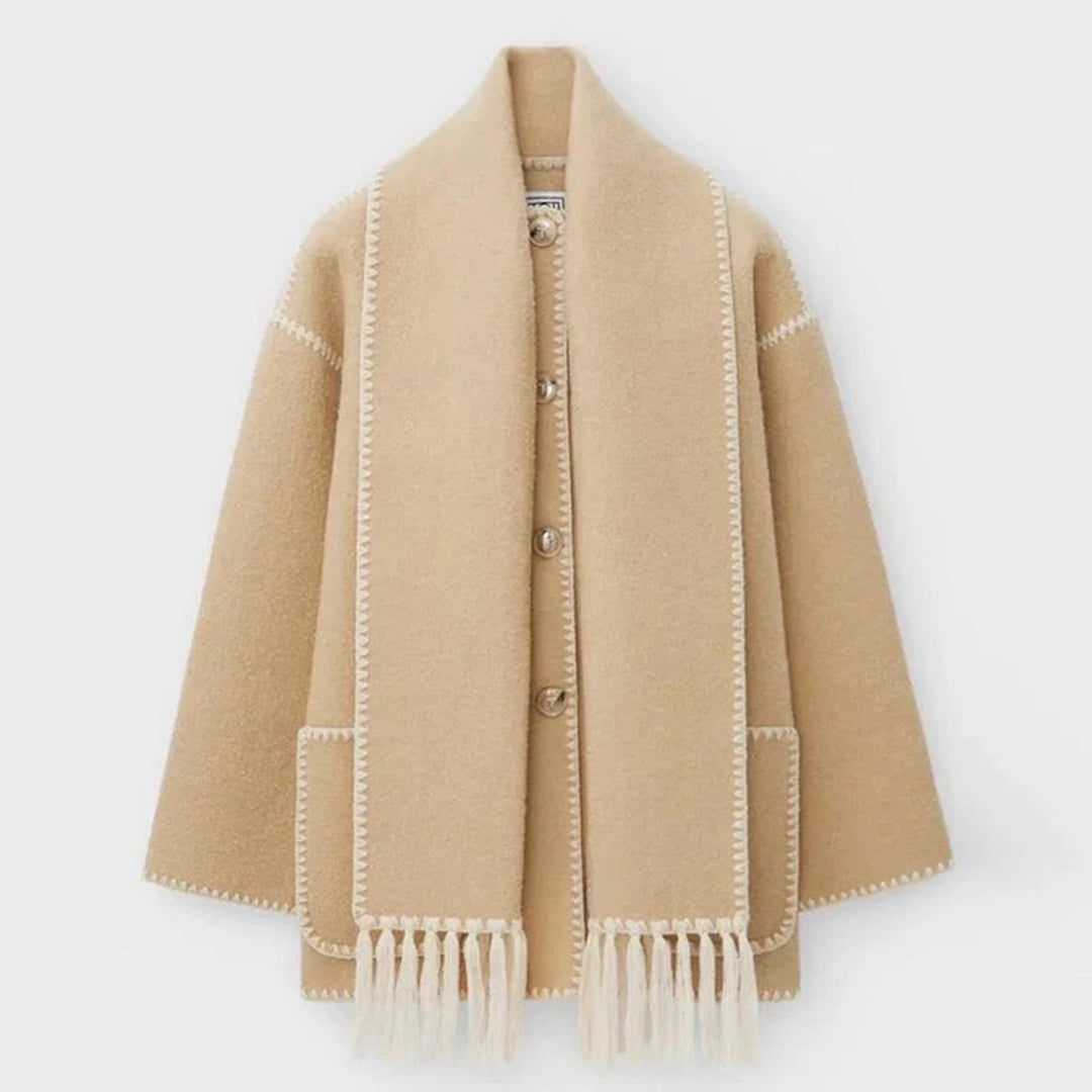 Patricia – Stilvolle Winterjacke mit integriertem Schal