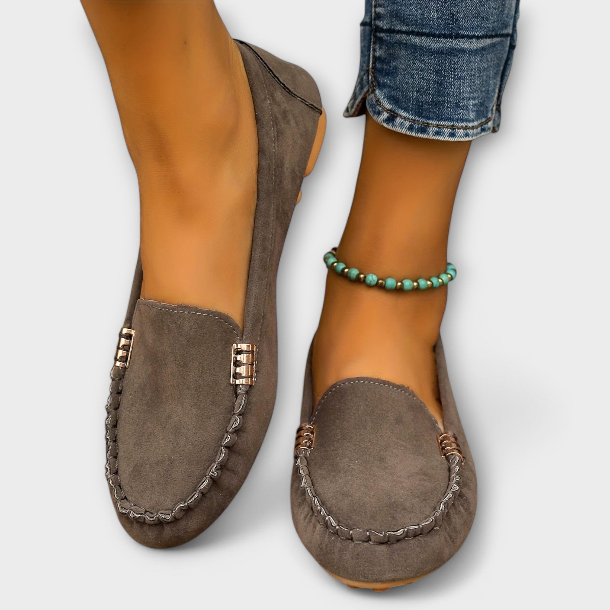 Benta – Damen Loafer mit klassischem Design Grau