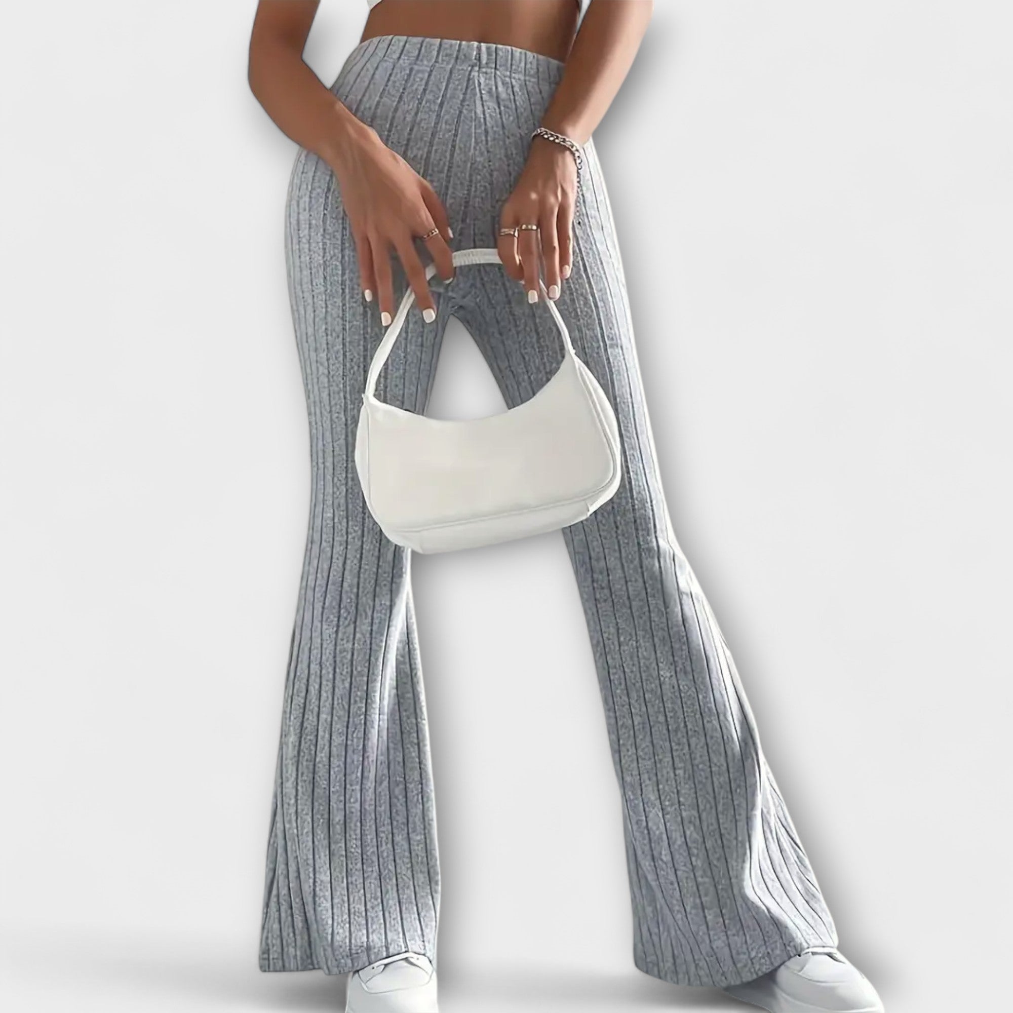 Bentea – Elegante Damen-Schlaghose mit Retro-Flair Grau 2