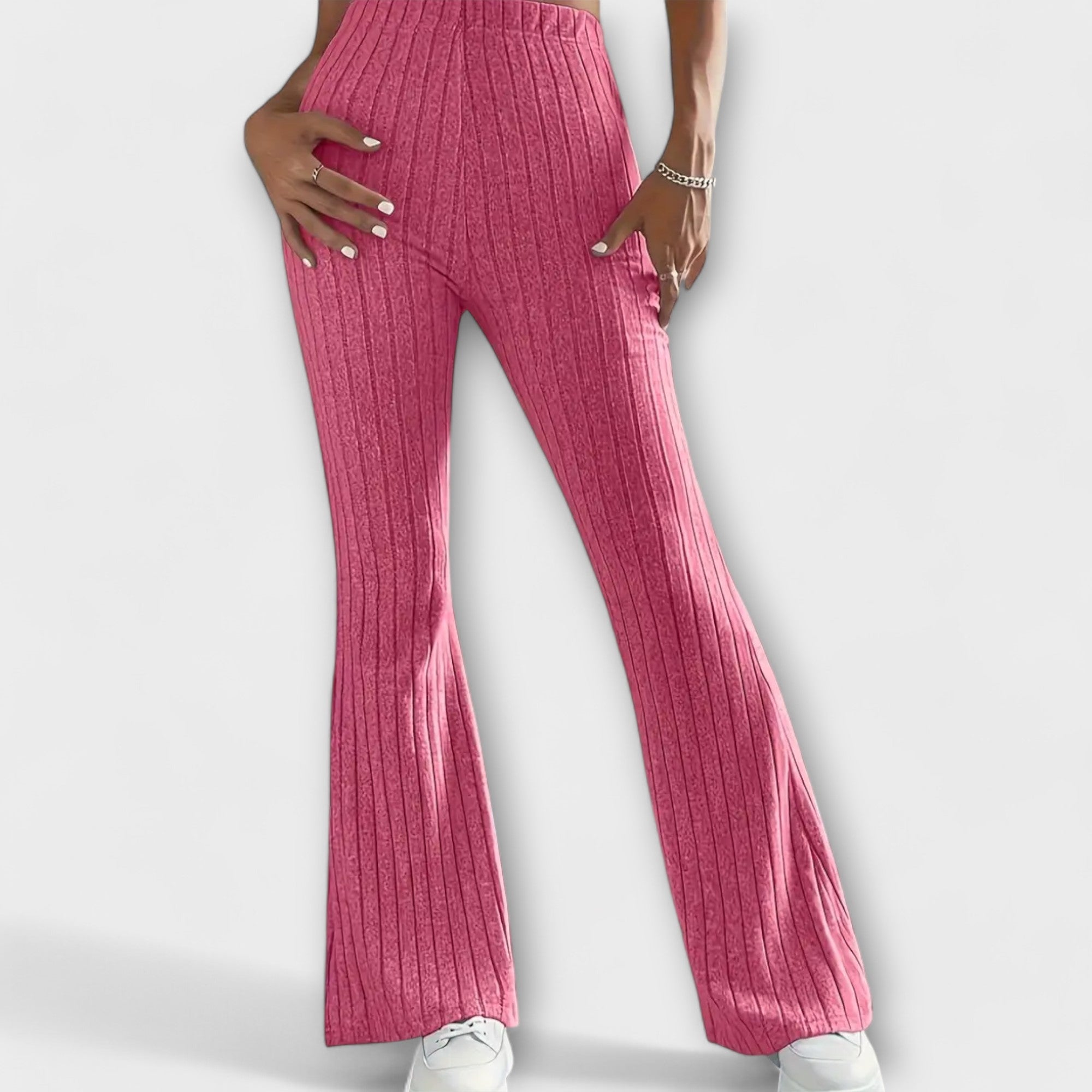 Bentea – Elegante Damen-Schlaghose mit Retro-Flair Rosa