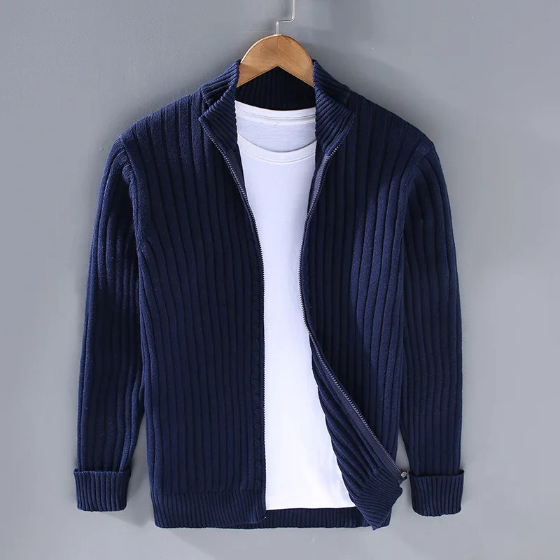 Bert - Eleganter Cardigan für Herren Blau