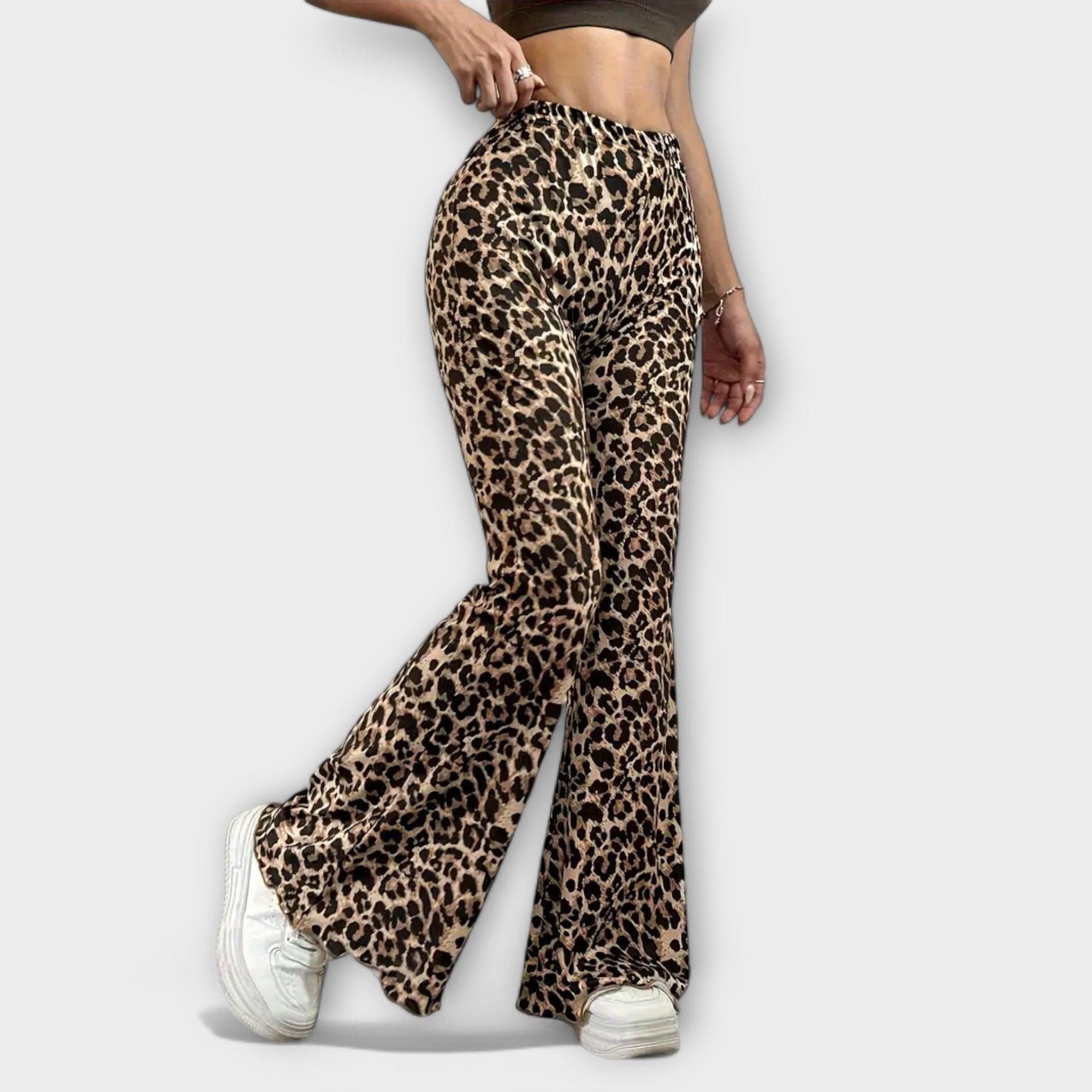 Bertula - Leopard Bootcut-Hose 2