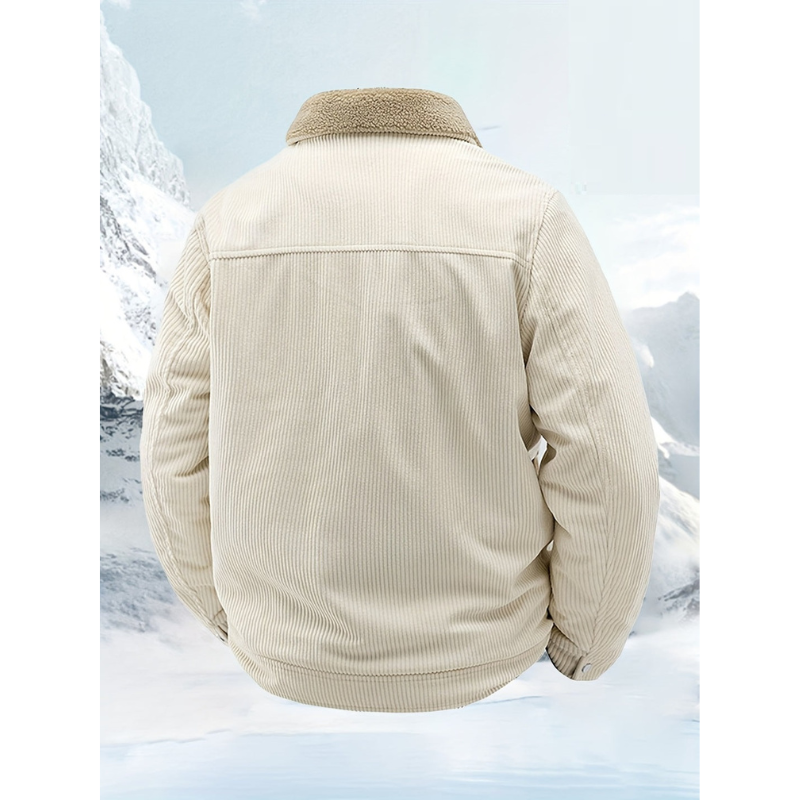 Bianca - Winterjacke Herren Warm und Stilvoll Beige