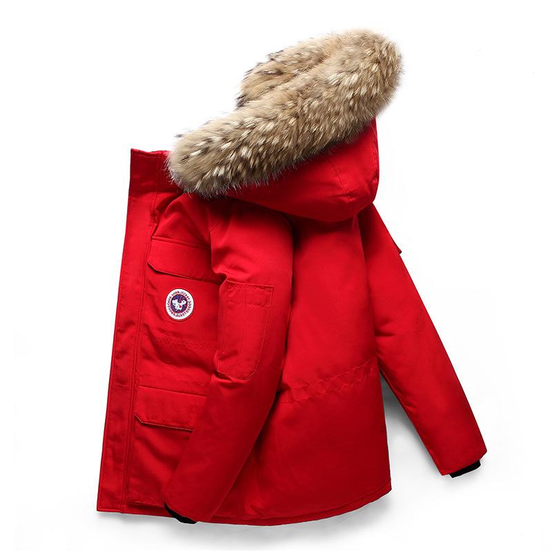 Bjoern – Klassische Winter Parka Jacke für Herren Rot