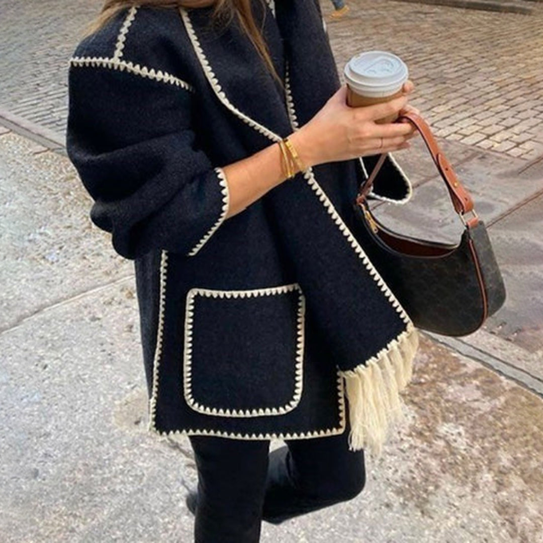 Patricia – Stilvolle Winterjacke mit integriertem Schal