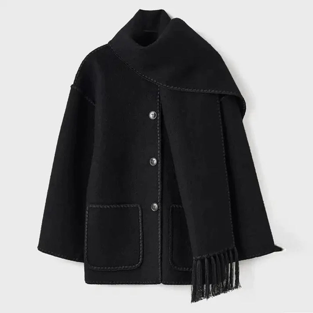 Patricia – Stilvolle Winterjacke mit integriertem Schal