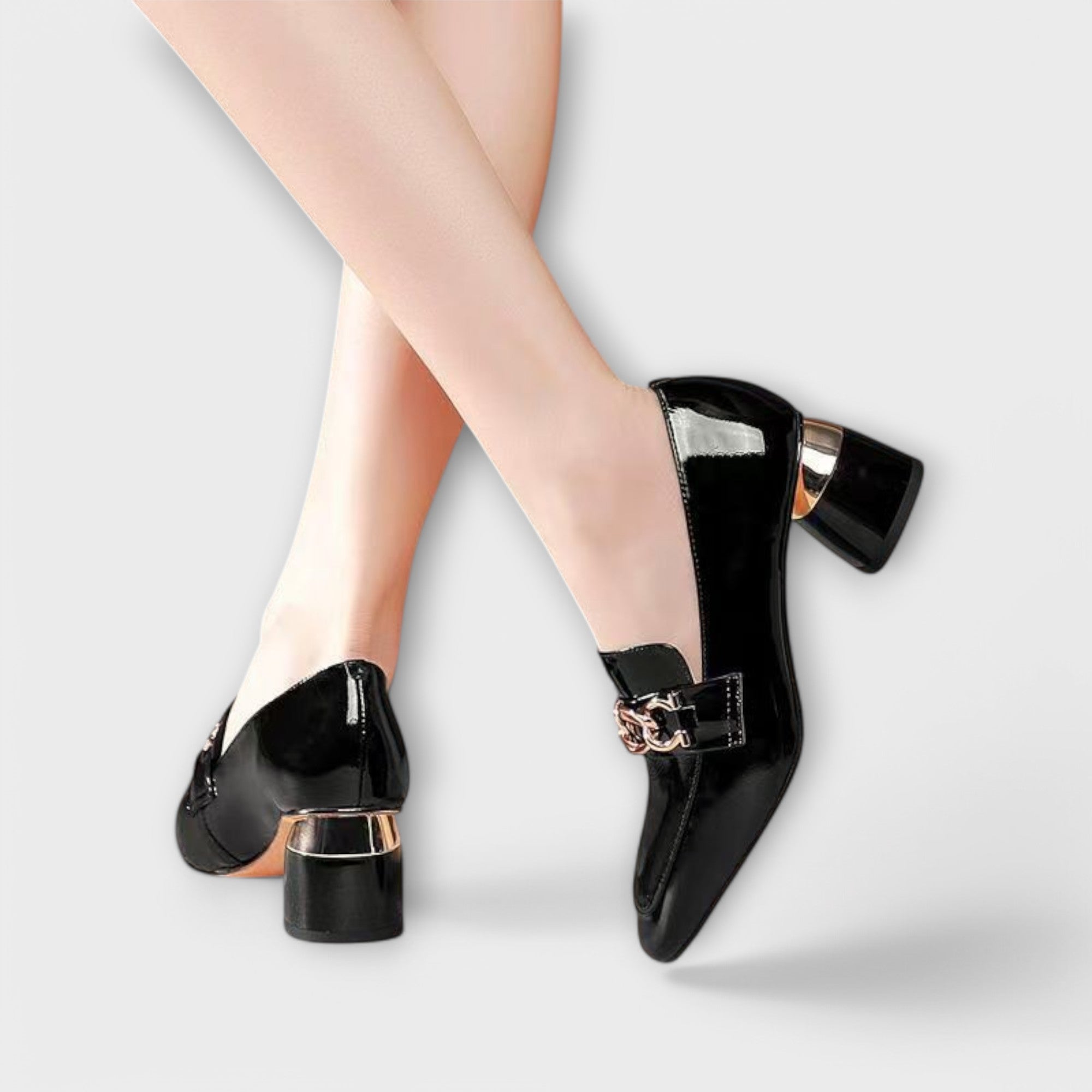Bonita - Elegante und Raffinierte Loafers Schwarz