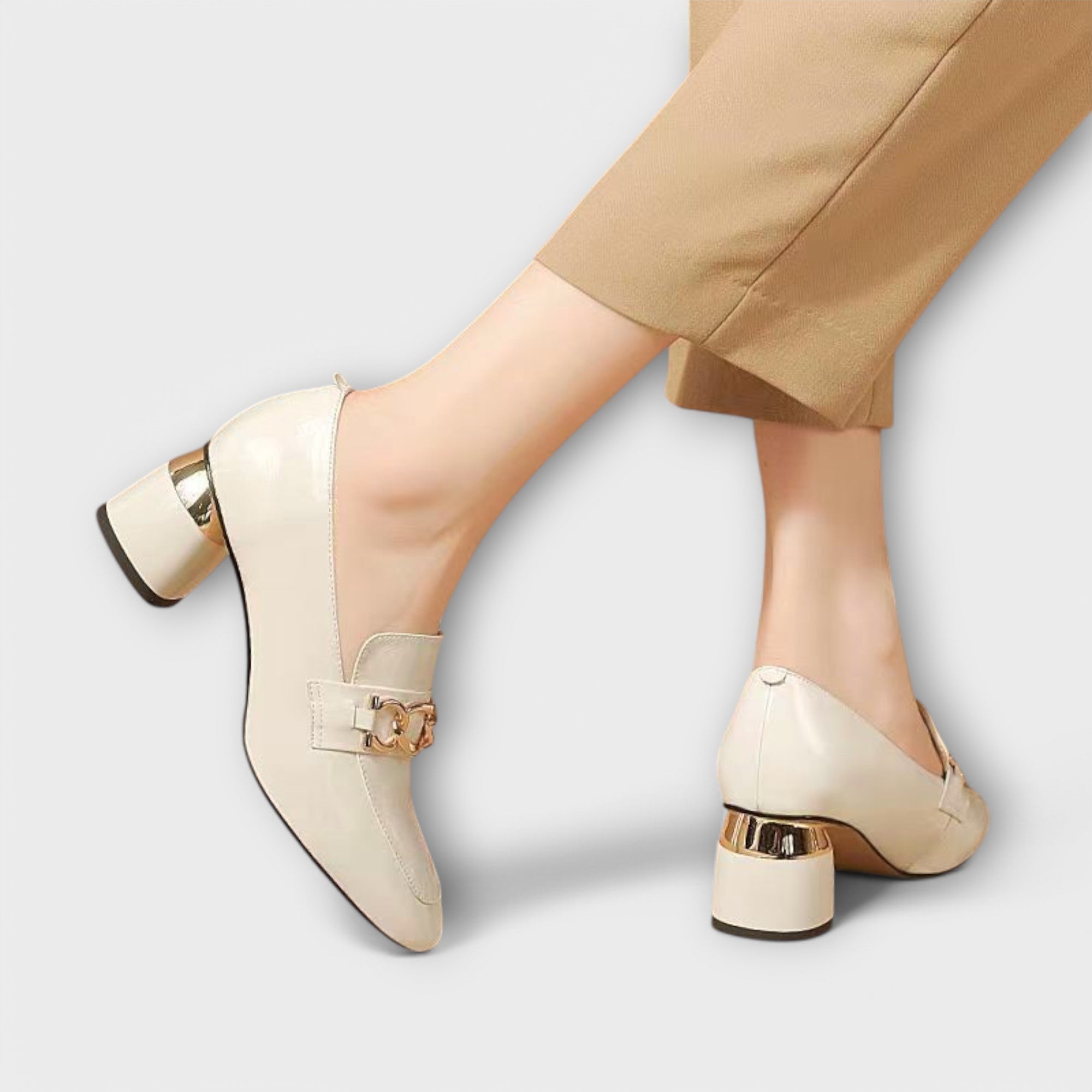 Bonita - Elegante und Raffinierte Loafers Weiß
