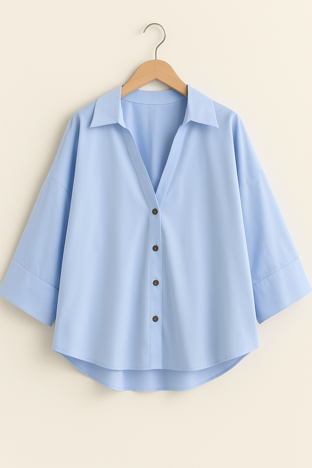 Brenda- Oversize Bluse mit Knöpfen 1