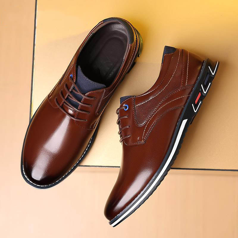 Caius – Orthopädische Lederschuhe für Herren Braun 7
