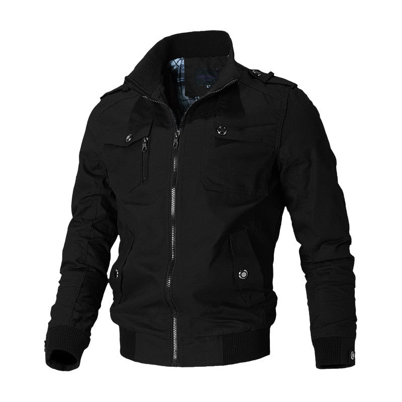 Cameron - Herren Bomberjacke Stilvoll Modern Schwarz