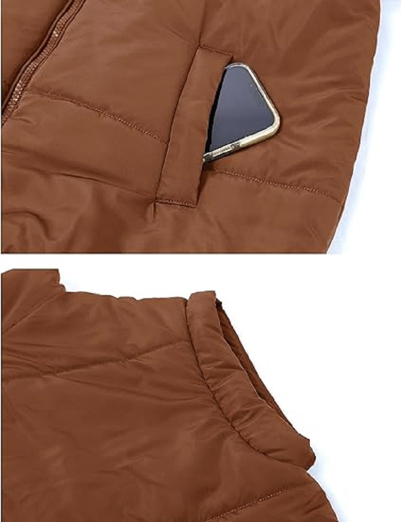 Damiana - Lockere Gefütterte Damen Winterweste mit Reißverschluss