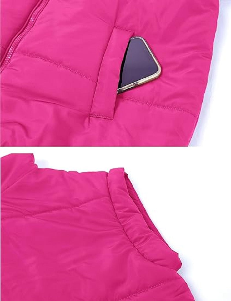 Damiana - Lockere Gefütterte Damen Winterweste mit Reißverschluss