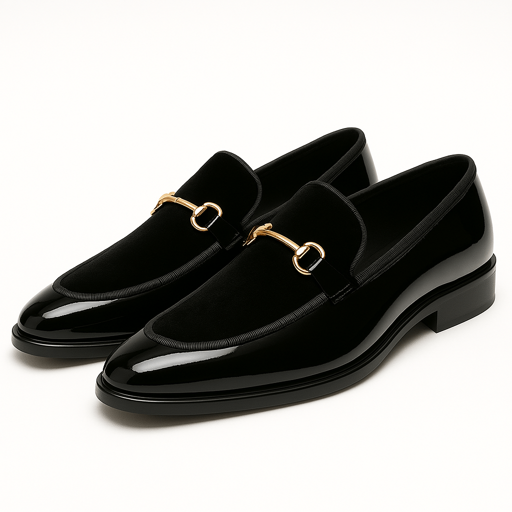 Carlos – Lackleder Loafer Herren Kontrastfutter Stilvolle Akzente