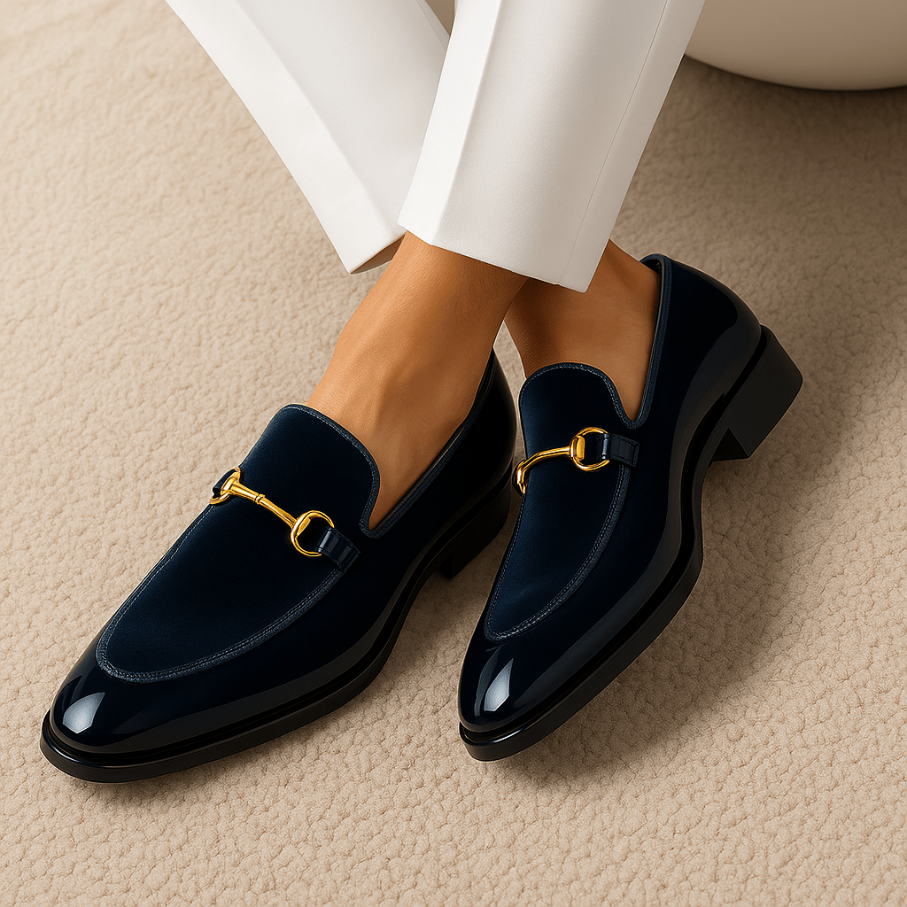Carlos – Lackleder Loafer Herren Kontrastfutter Stilvolle Akzente