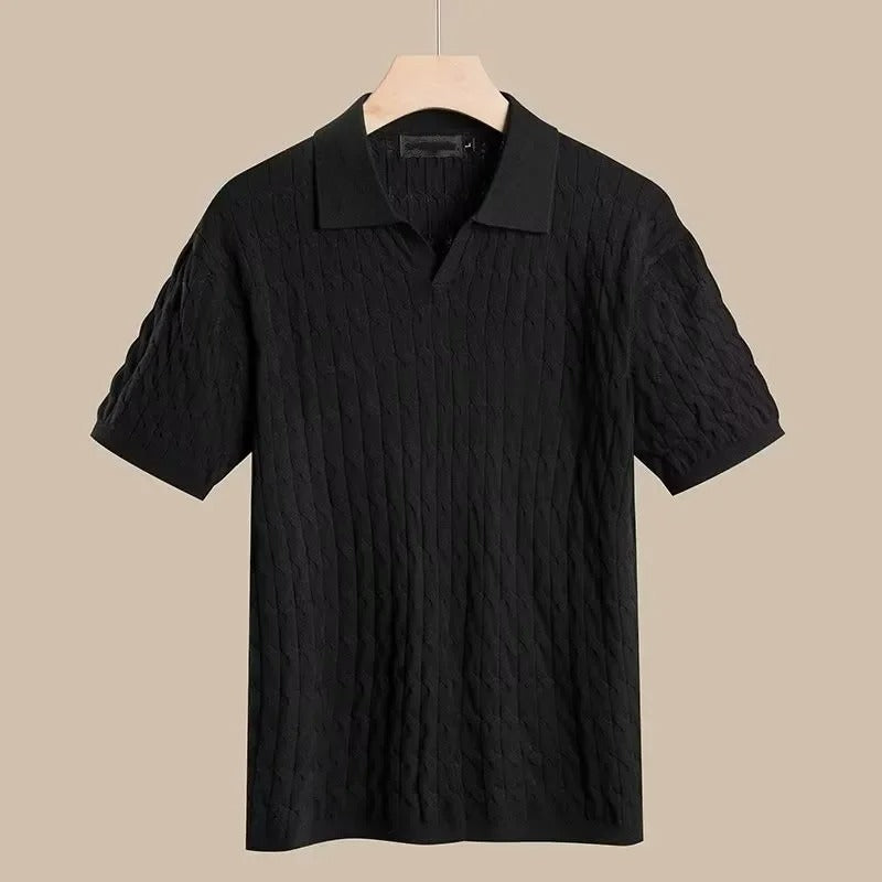 Carsten – Strick Poloshirt Herren Elegant Sommer Modern 2