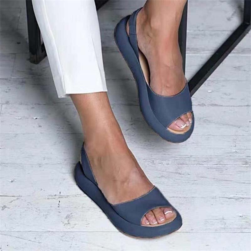 Christa - Damen Sommersandale Blau