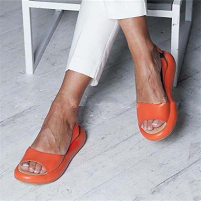 Christa - Damen Sommersandale Orange