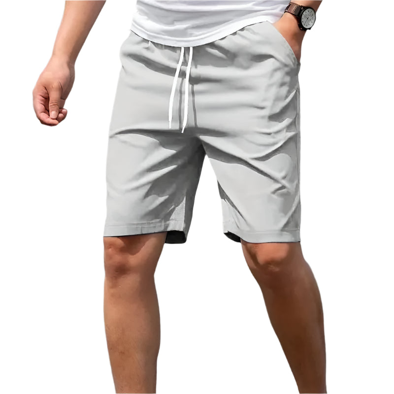 Christa - Kurze Hosen für Herren Kordelzug Grau