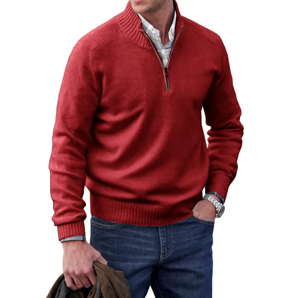 Florian – Warmer Zipper-Pullover Herren Winter