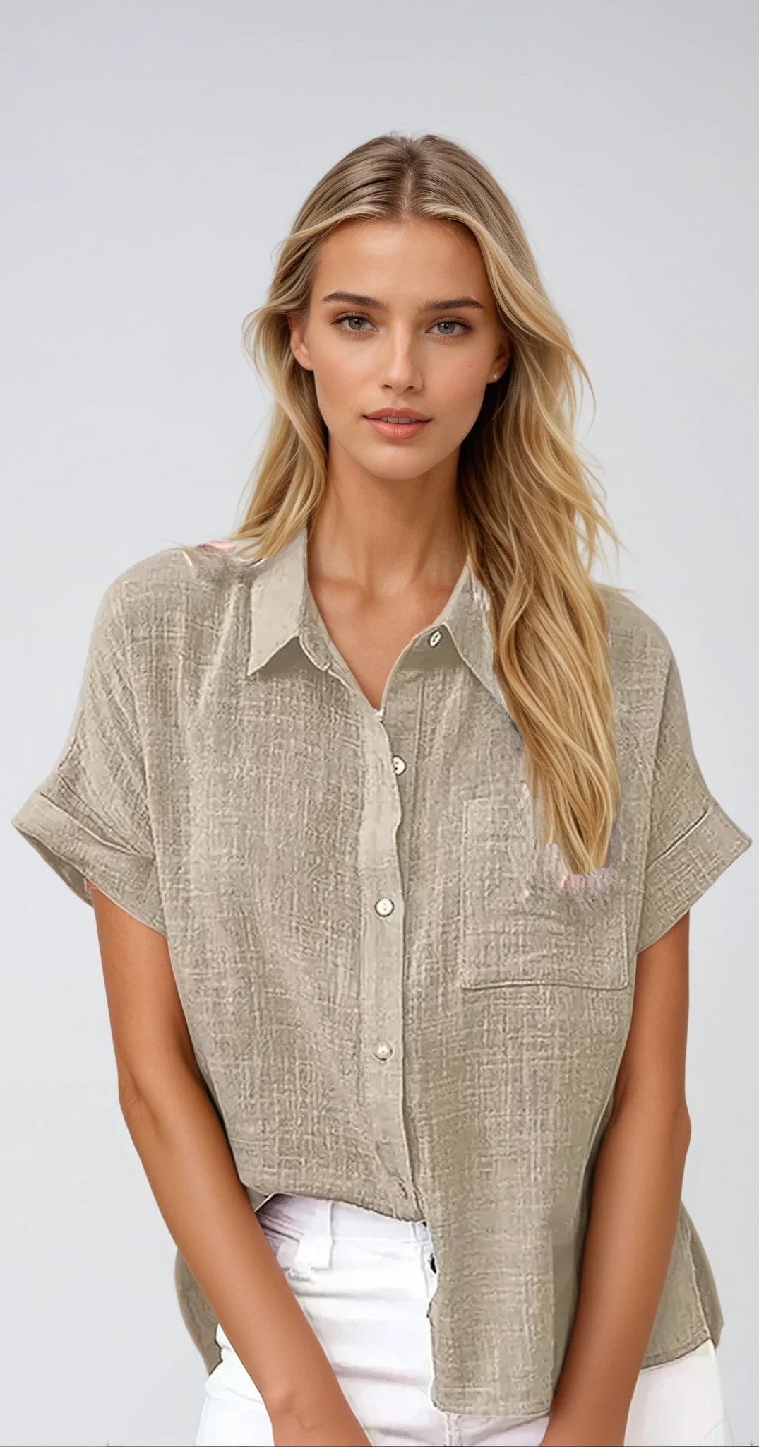 Claudia – Elegantes Leinenhemd Damen Lässig Und Luftig 1