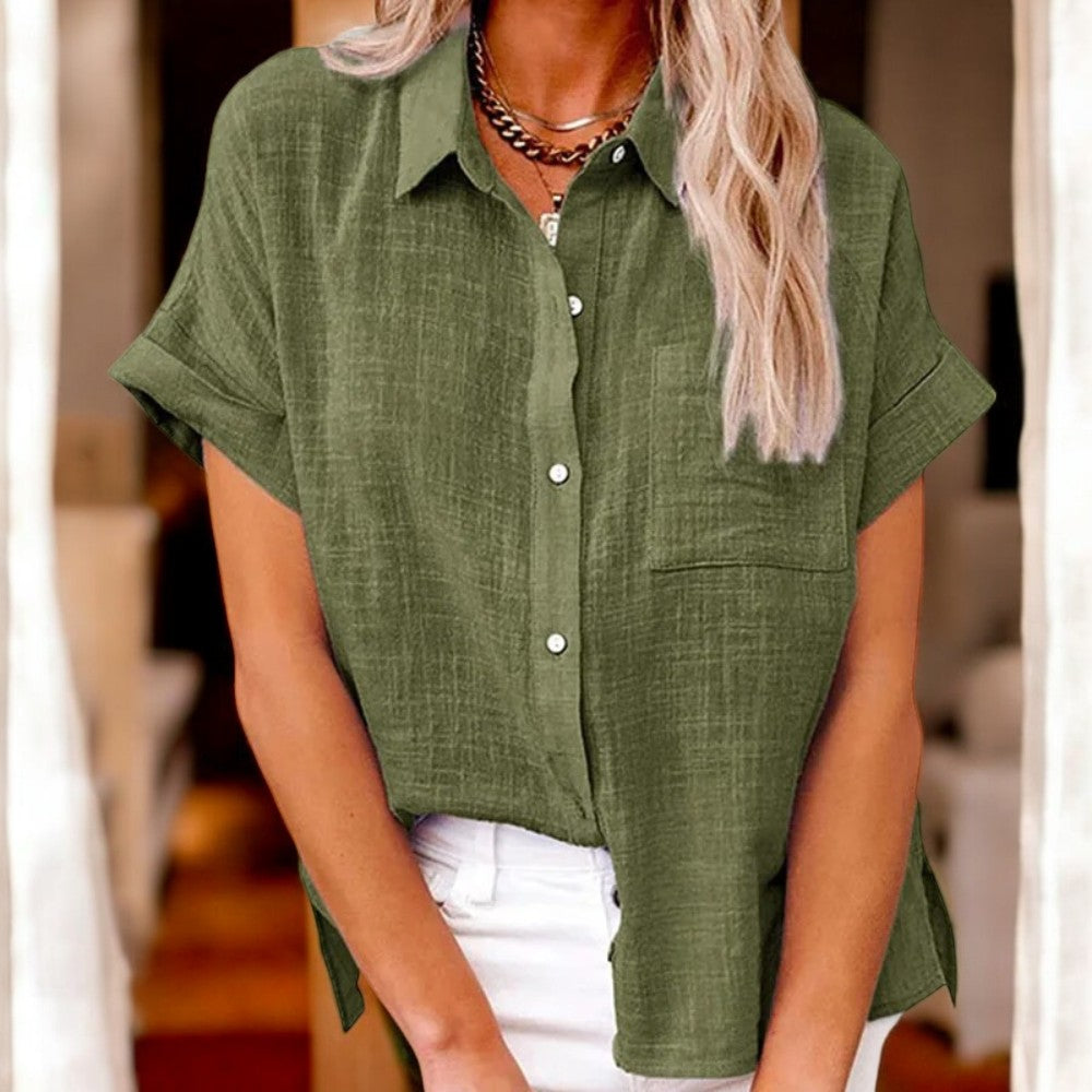 Claudia – Elegantes Leinenhemd Damen Lässig Und Luftig 2