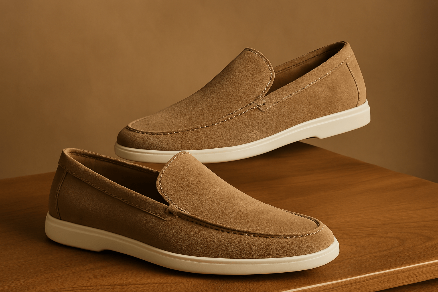 Clemens – Veloursleder Loafer Herren Bequem Zeitlos Büro