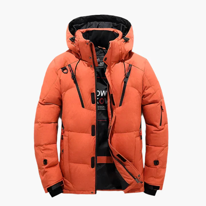 Coralie - Damen Steppjacke Outdoor Warm Gefüttert Orange