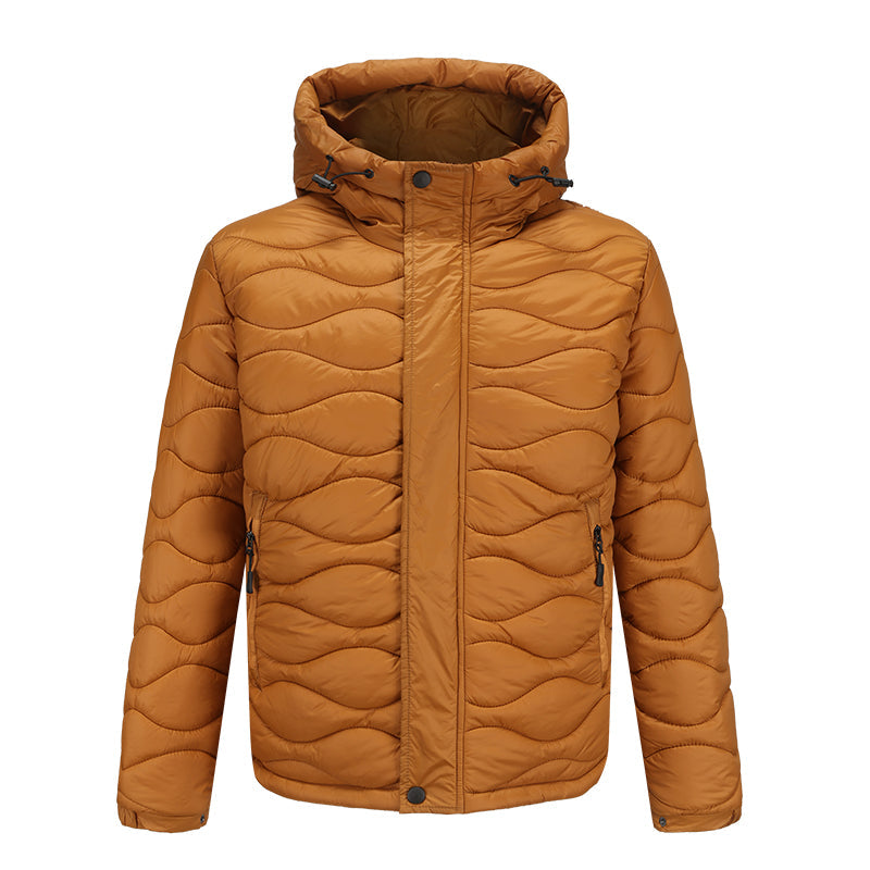 Cuno - Herren Winddichte Jacke Komfort Stil Orange