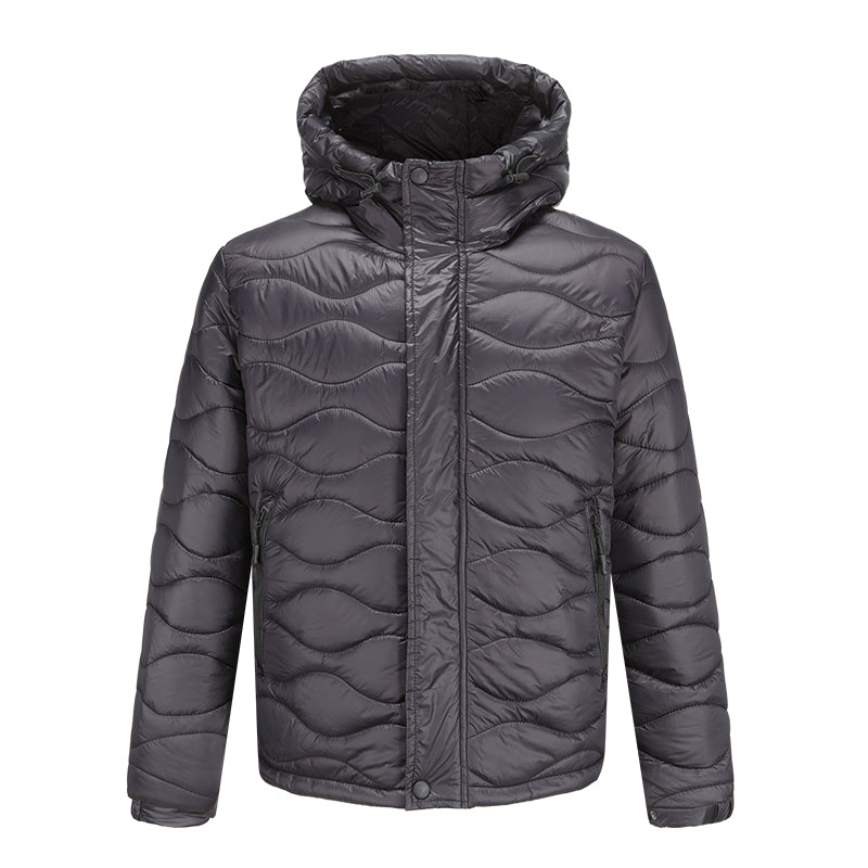 Cuno - Herren Winddichte Jacke Komfort Stil Schwarz