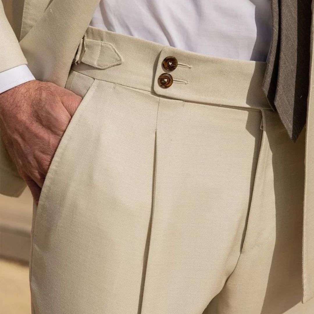 Cyprian - Gold Coast Leinenhose Aprikose