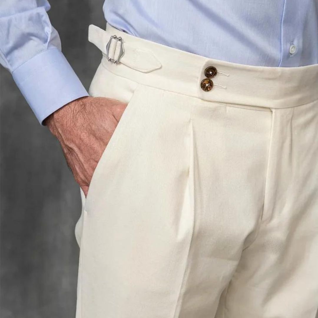 Cyprian - Gold Coast Leinenhose Weiß