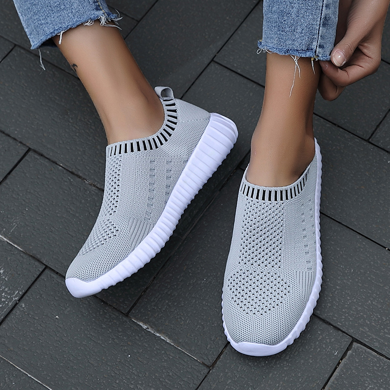 Dörte – FlexiMesh Damen-Sneakers zum Hineinschlüpfen Dunkelgrau 2